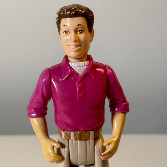 Vintage 90s Playskool People in My Neighborhood Dad Doll 6" (93F) - Picture 2 of 7